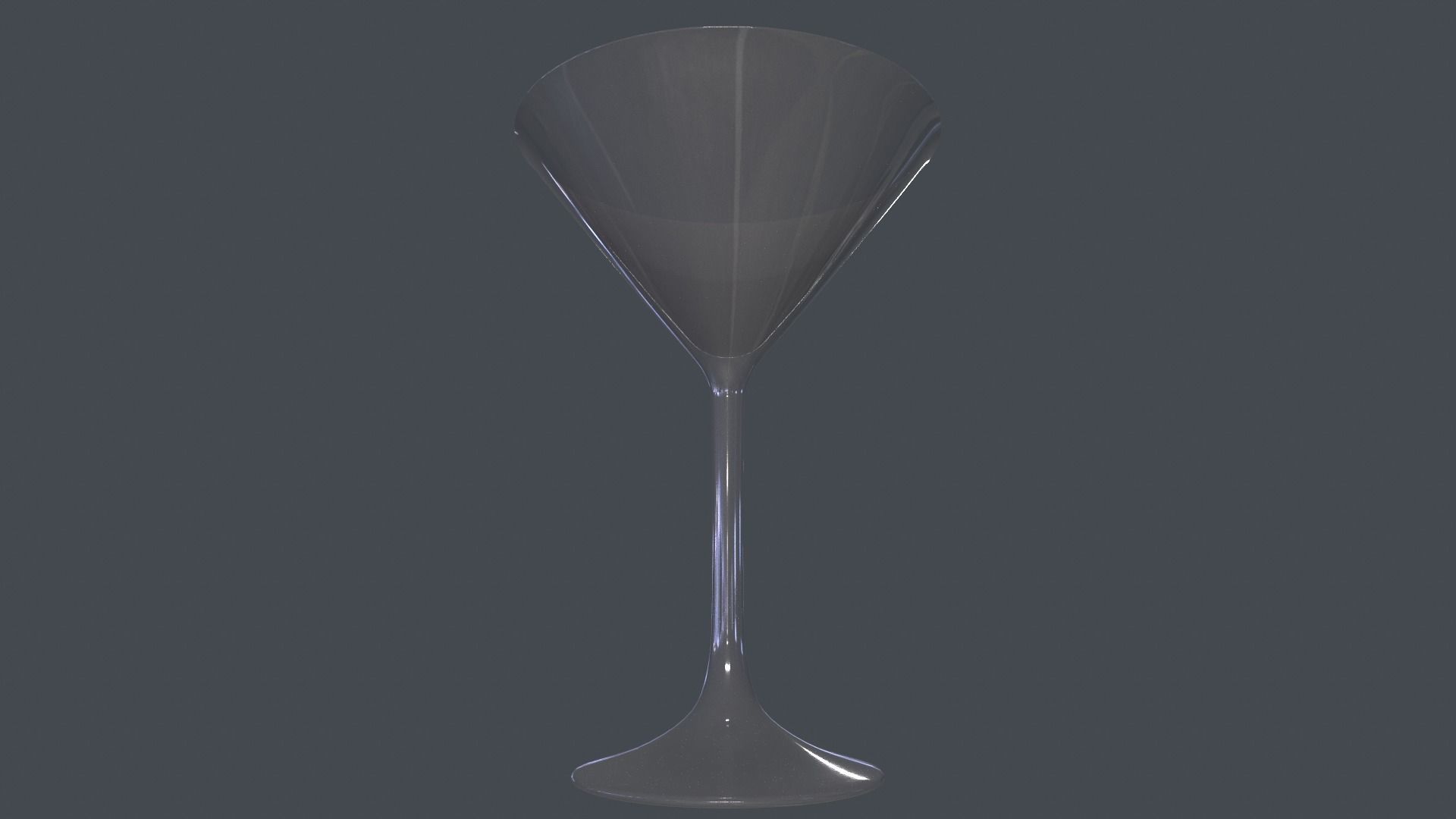 MARTINI GLASSES - PBR GAME READY LOW POLY 3D MODEL Low-poly 3D model_1