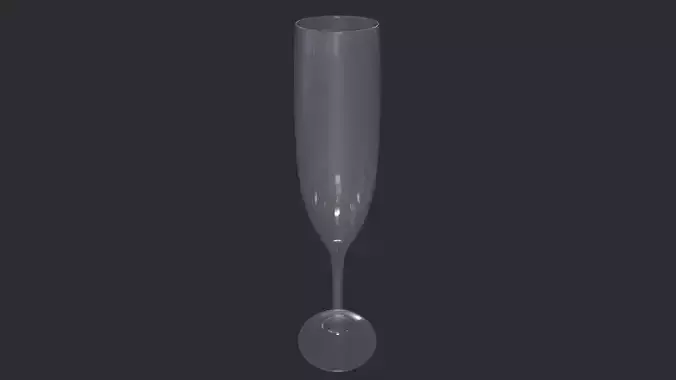 Glassware-Champagne Flutes-GAME READY - LOW POLY PBR 