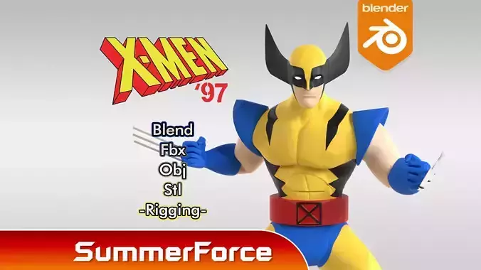 Wolverine - XMen 97 3D model