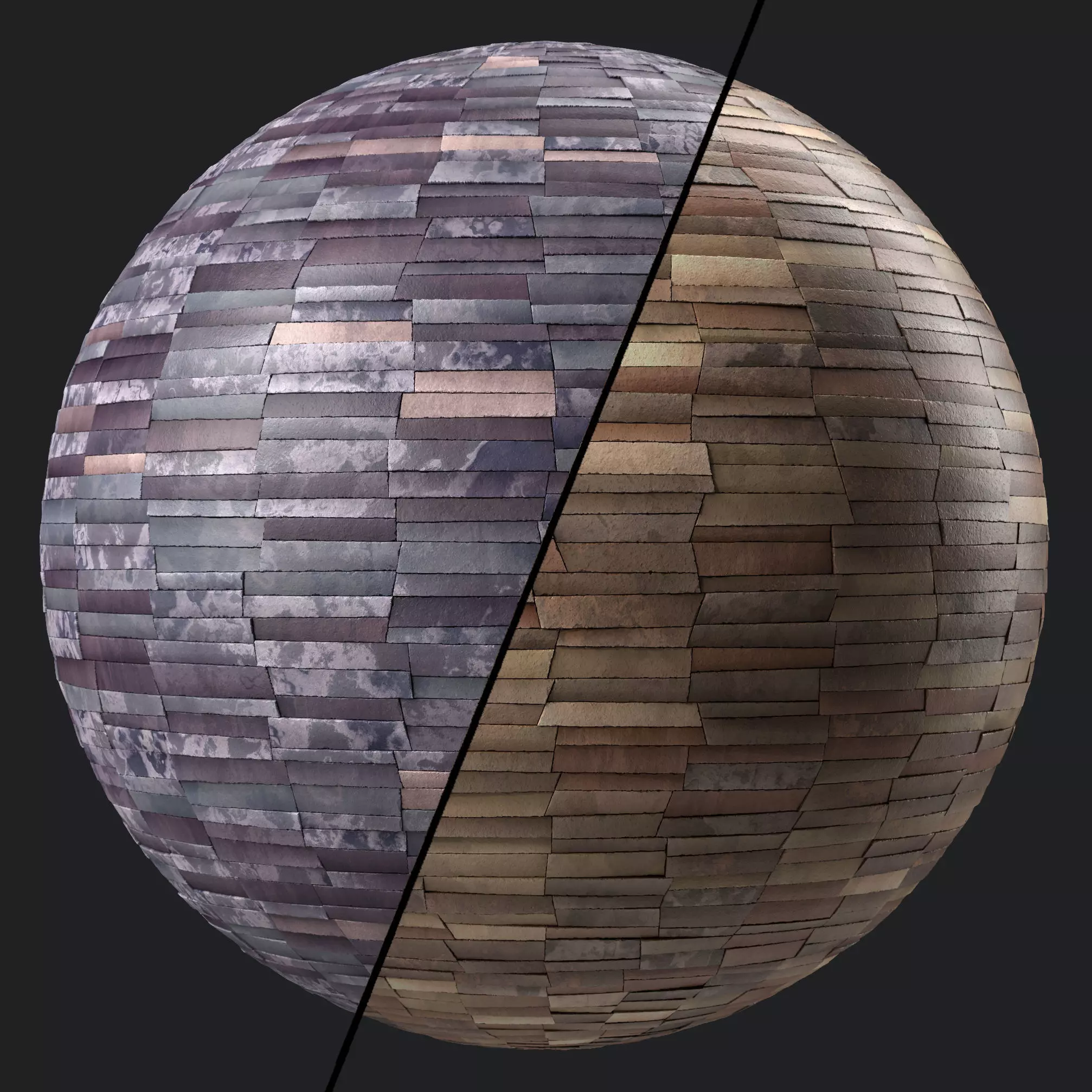 Stone Wall Materials 104- MultiColor StoneWall - Pbr 4k Seamless Texture
