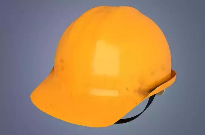 Safety Worker Helmet Low-poly 3D model