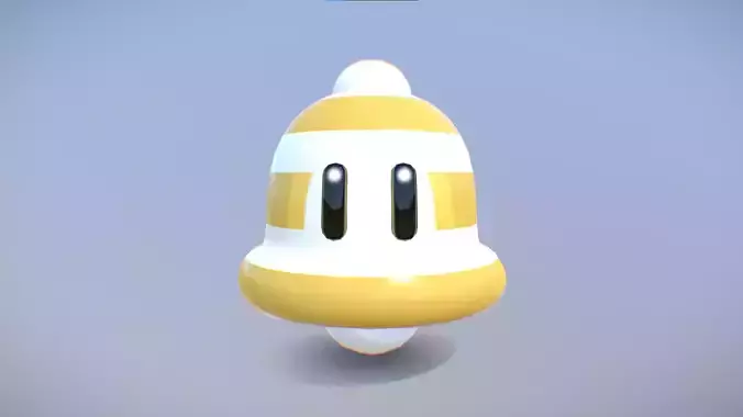 Invincibility Bell - Super Mario 3D World Low-poly 3D model
