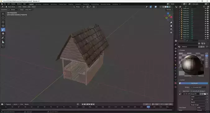 pavilion thai style 3d model