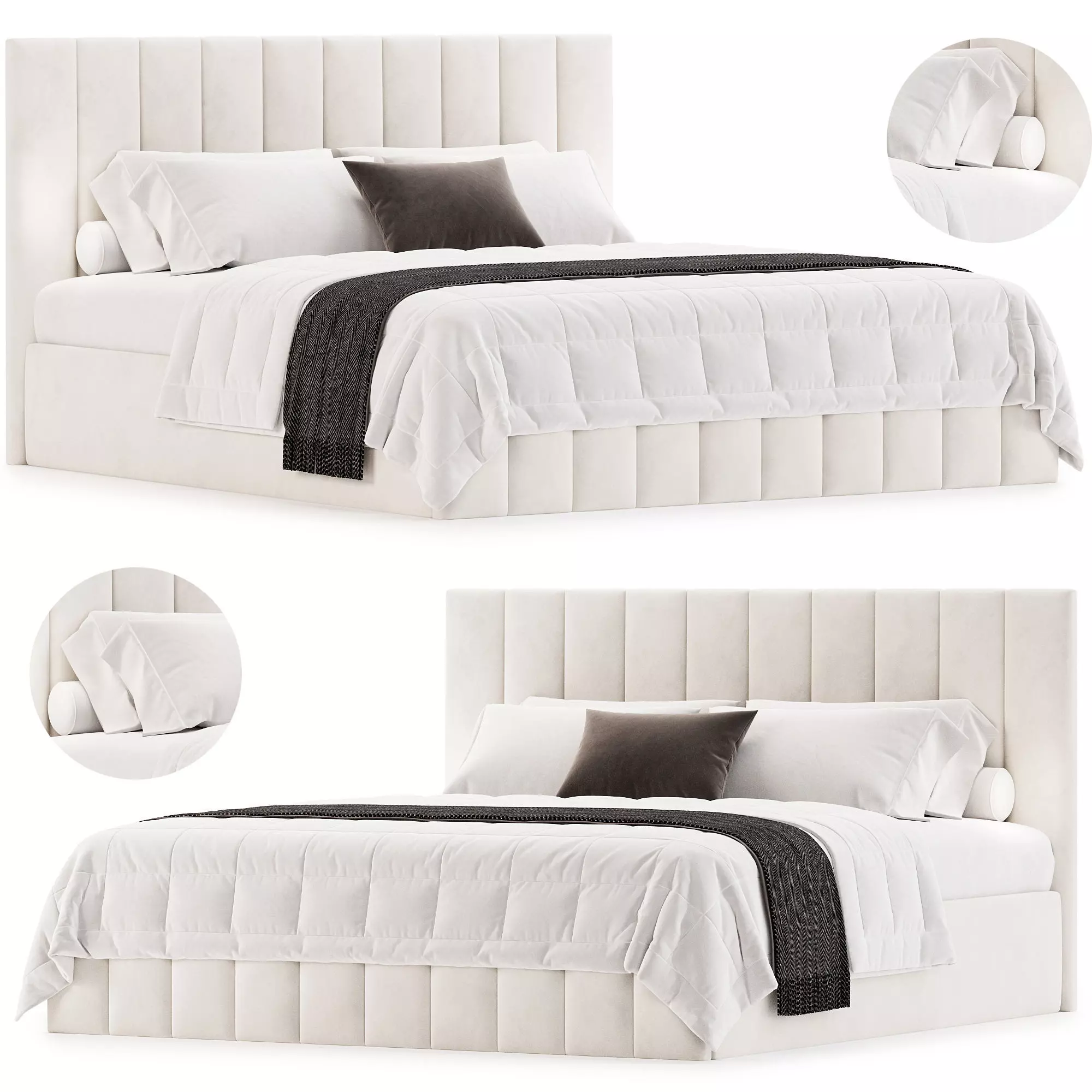 Bed with lifting mechanism Erica Formula 230 3D model