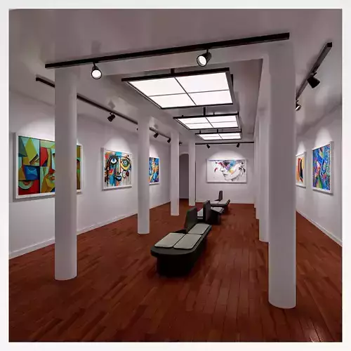 Galeria de arte 3D model