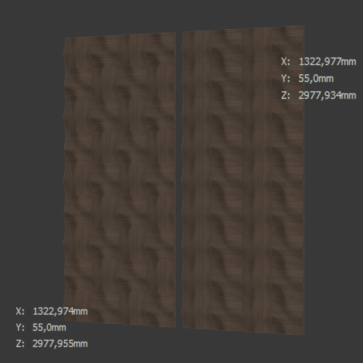 Wood panel Liminal by Evove 3D model_5