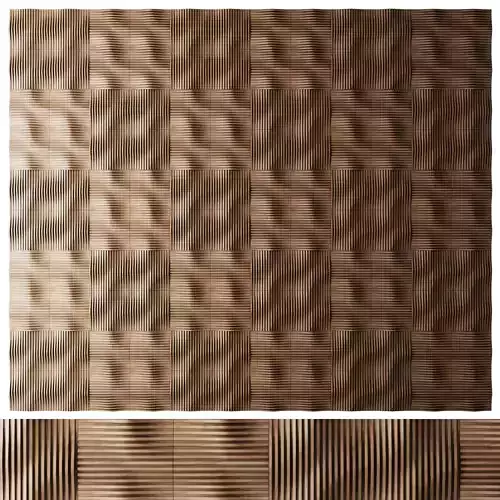 Wood panel Liminal by Evove 3D model