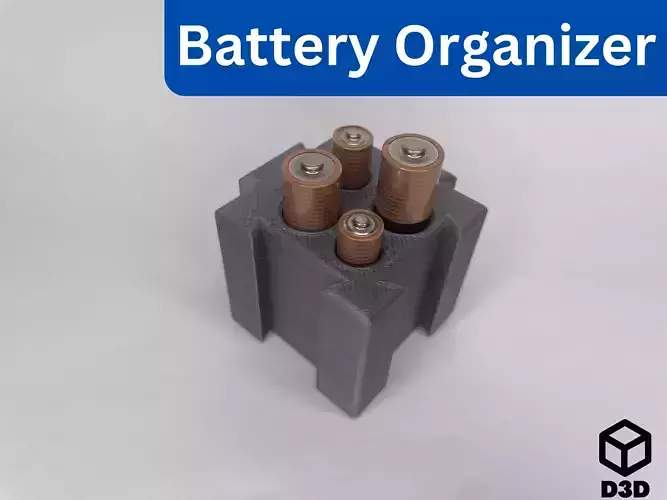 AAA and AA Battery Organizer Small