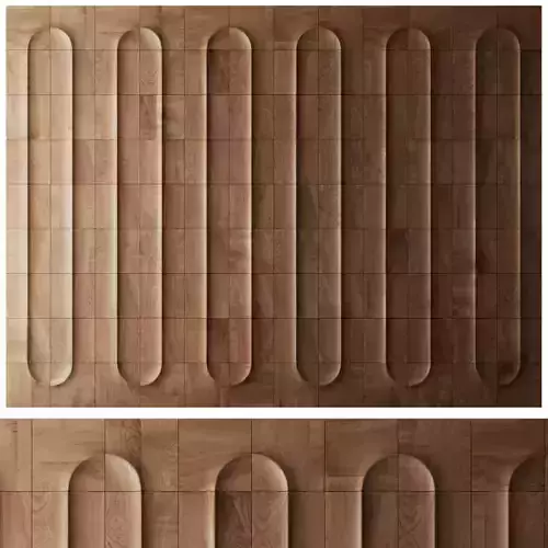 Wood panel Elv by Evove 3D model