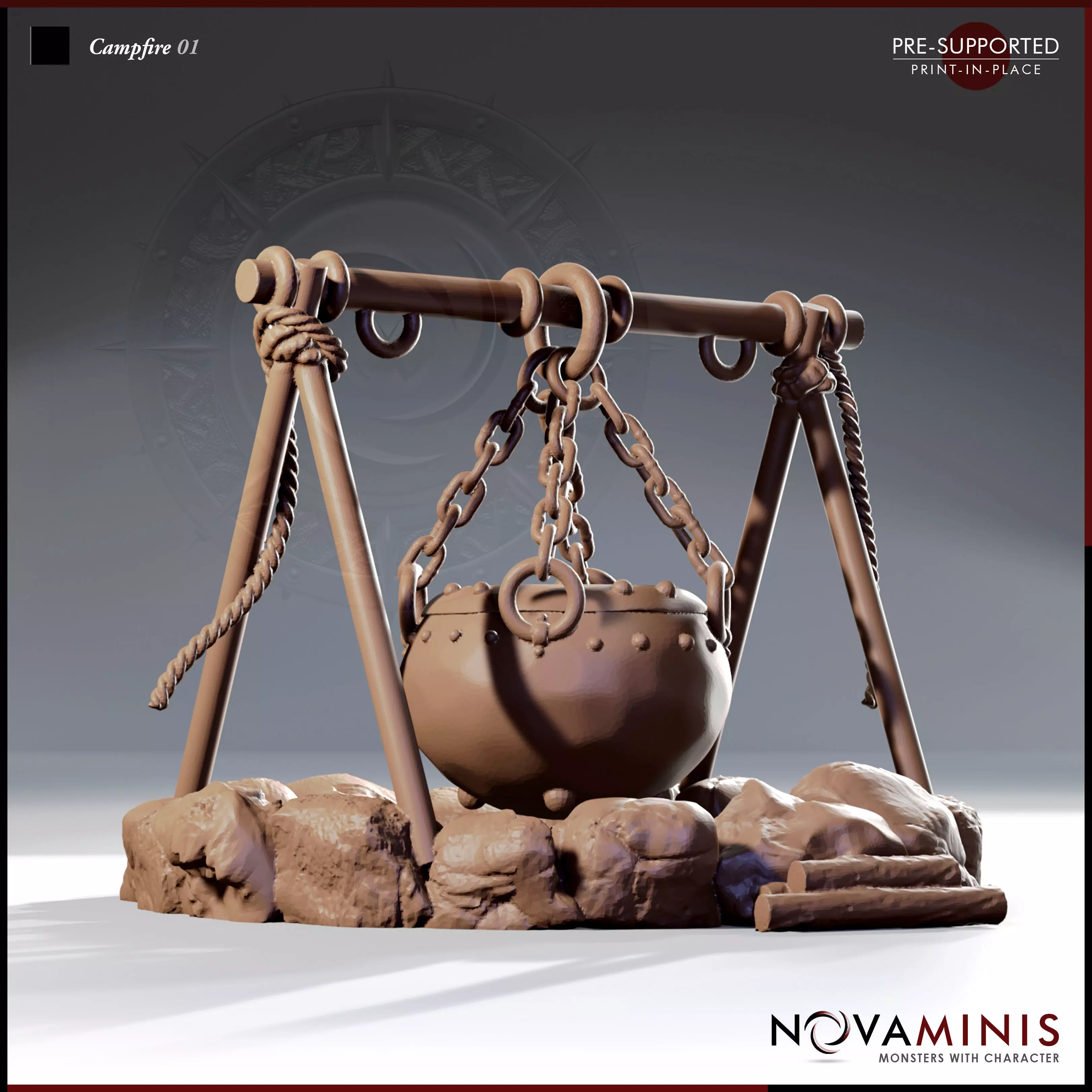 Campfire 01 3D print model_0