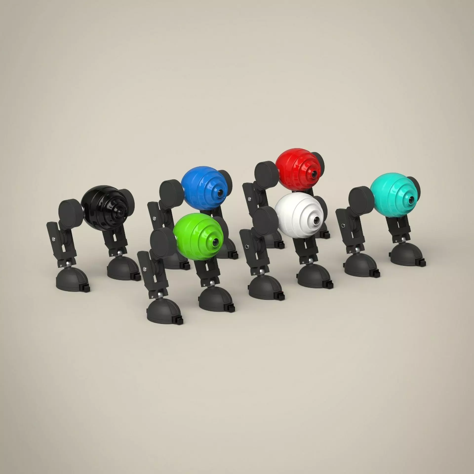 Robot Set 3D model_0