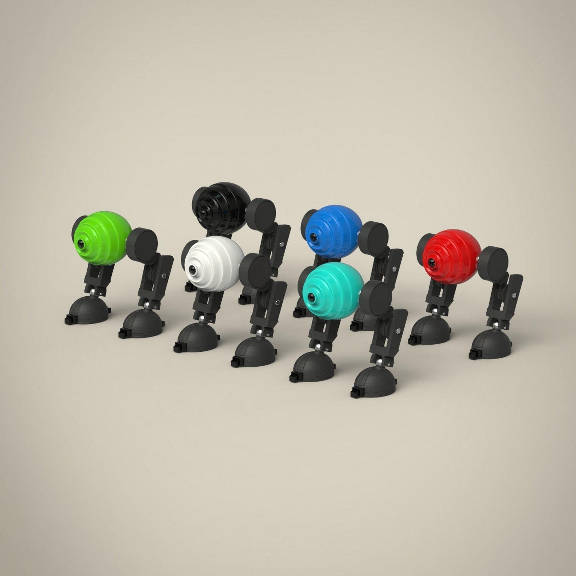Robot Set 3D model_1