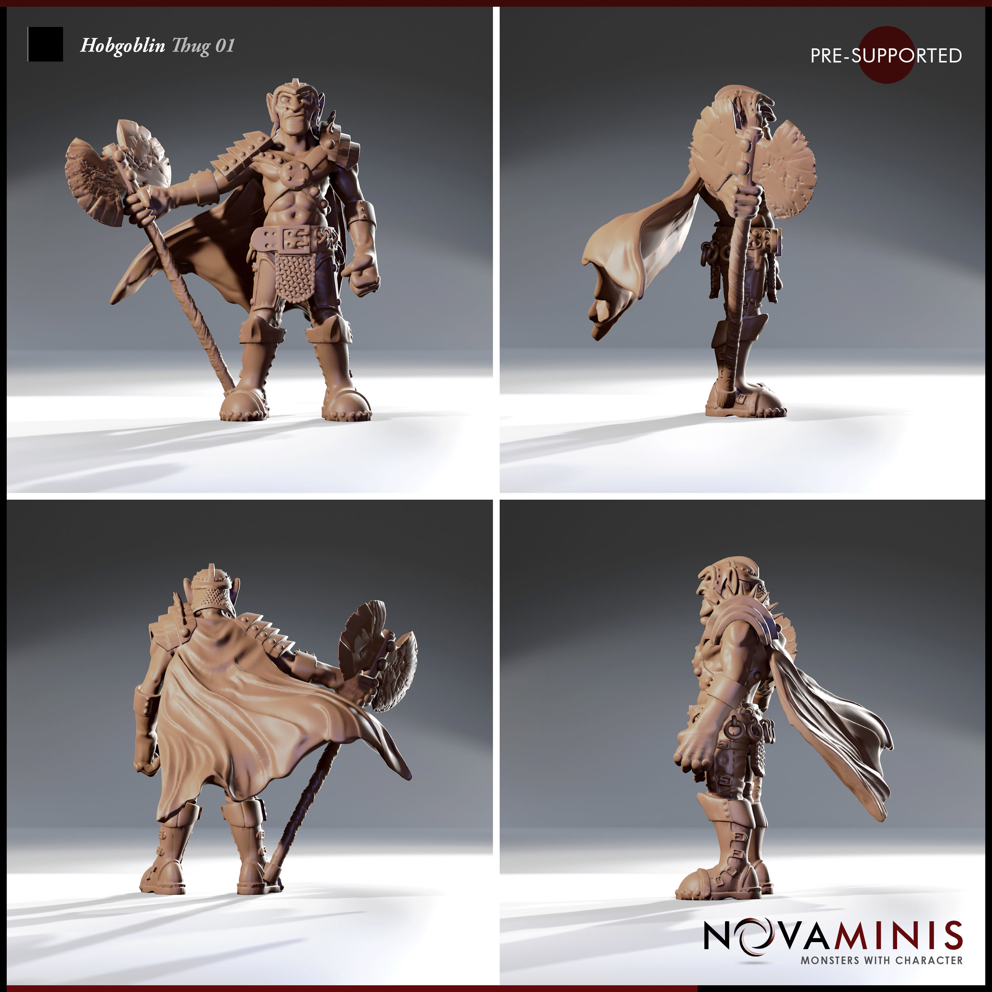 Hobgoblin Thug 01 3D print model_2