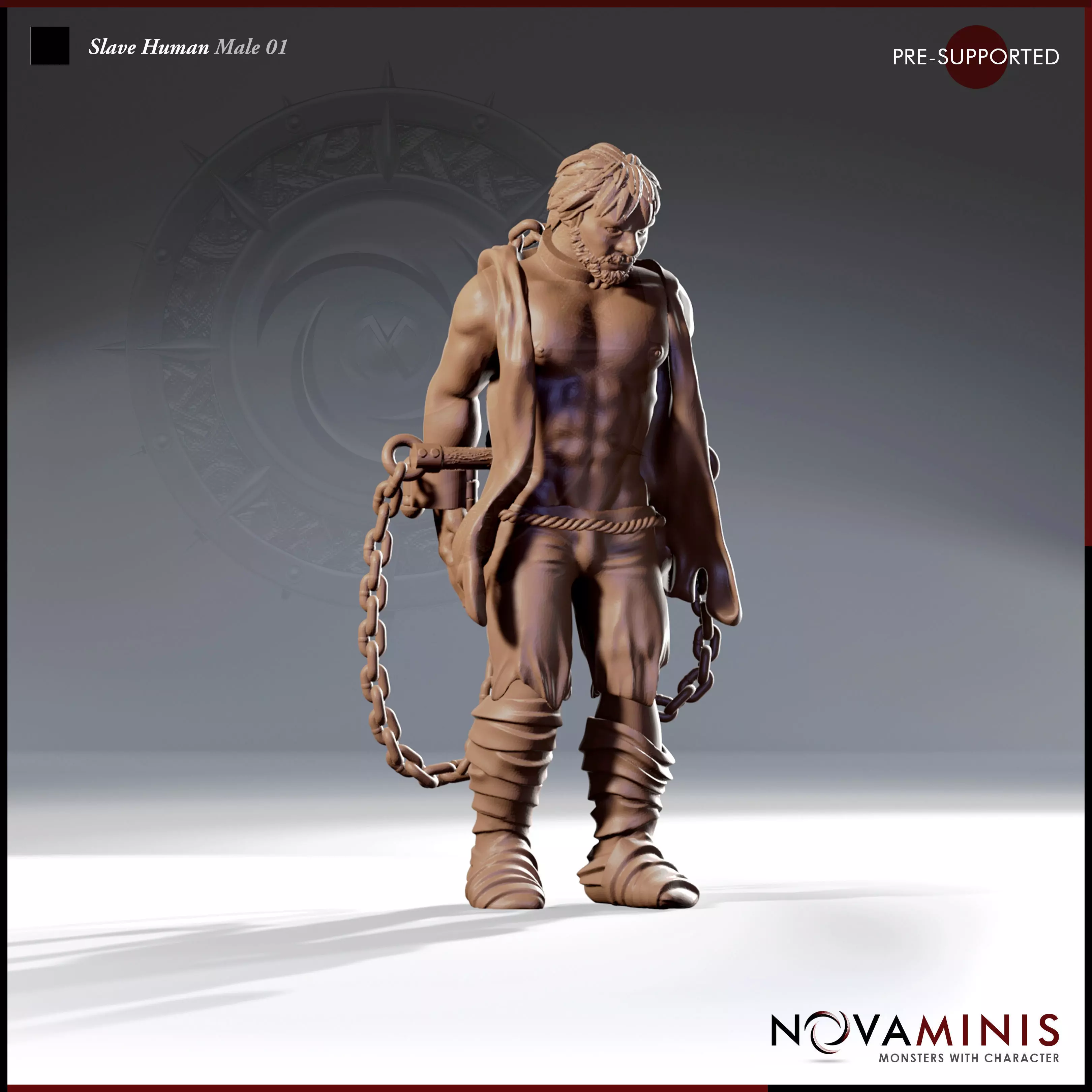 Slave Human Male 01 3D print model_0