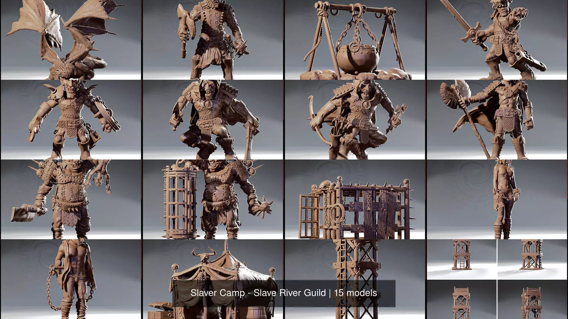 Slaver Camp - Slave River Guild 3D Model Collection_2
