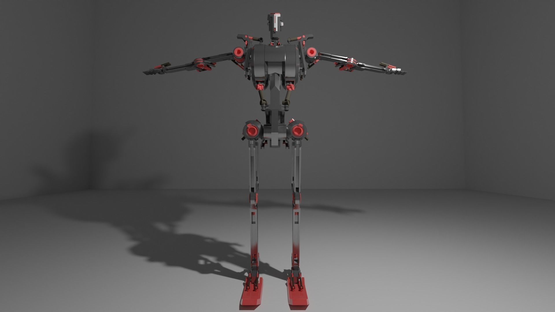 Gundam Skeleton Low-poly 3D model_2