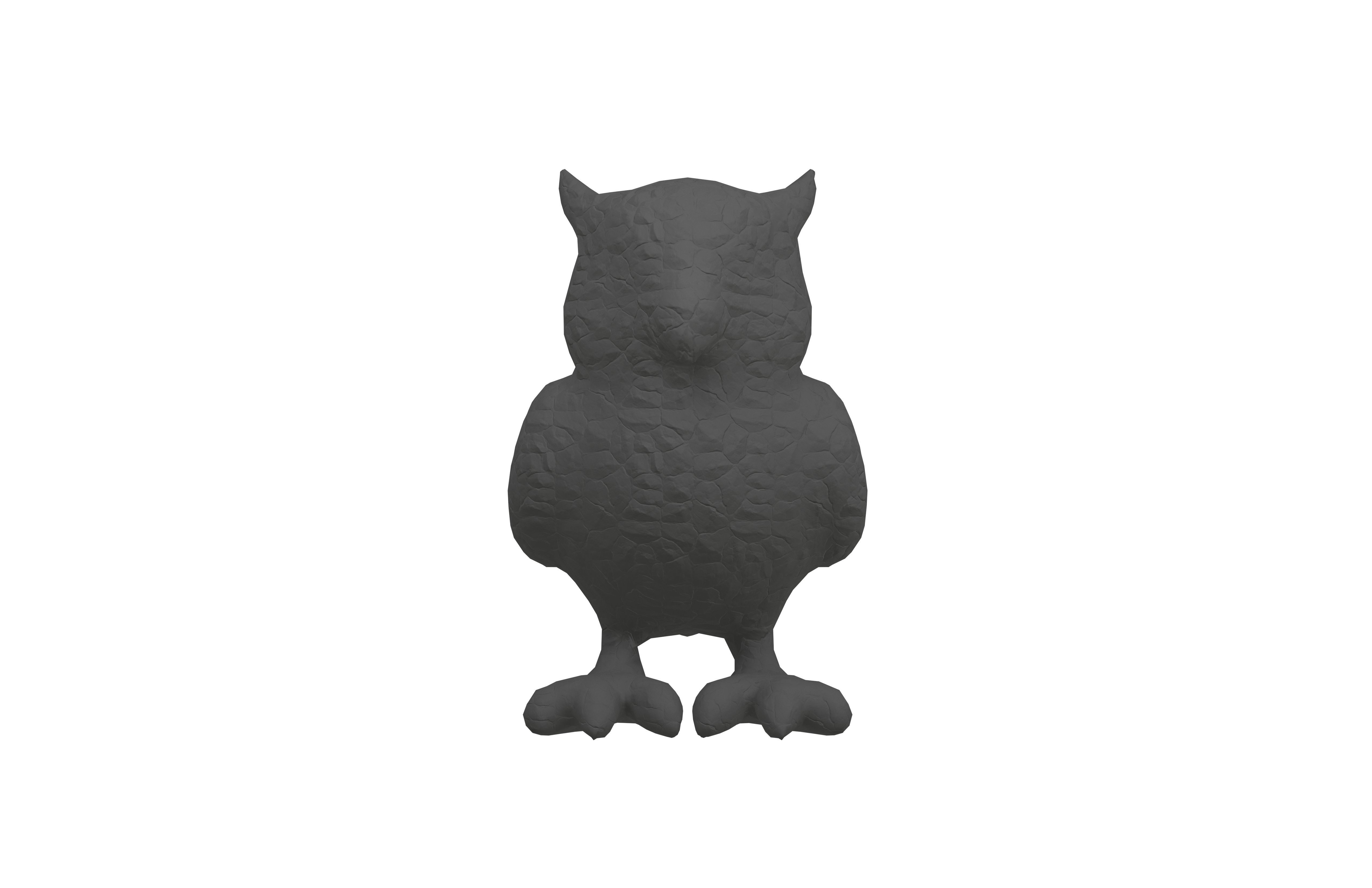 Owl Statue v1 003 Low-poly 3D model_1