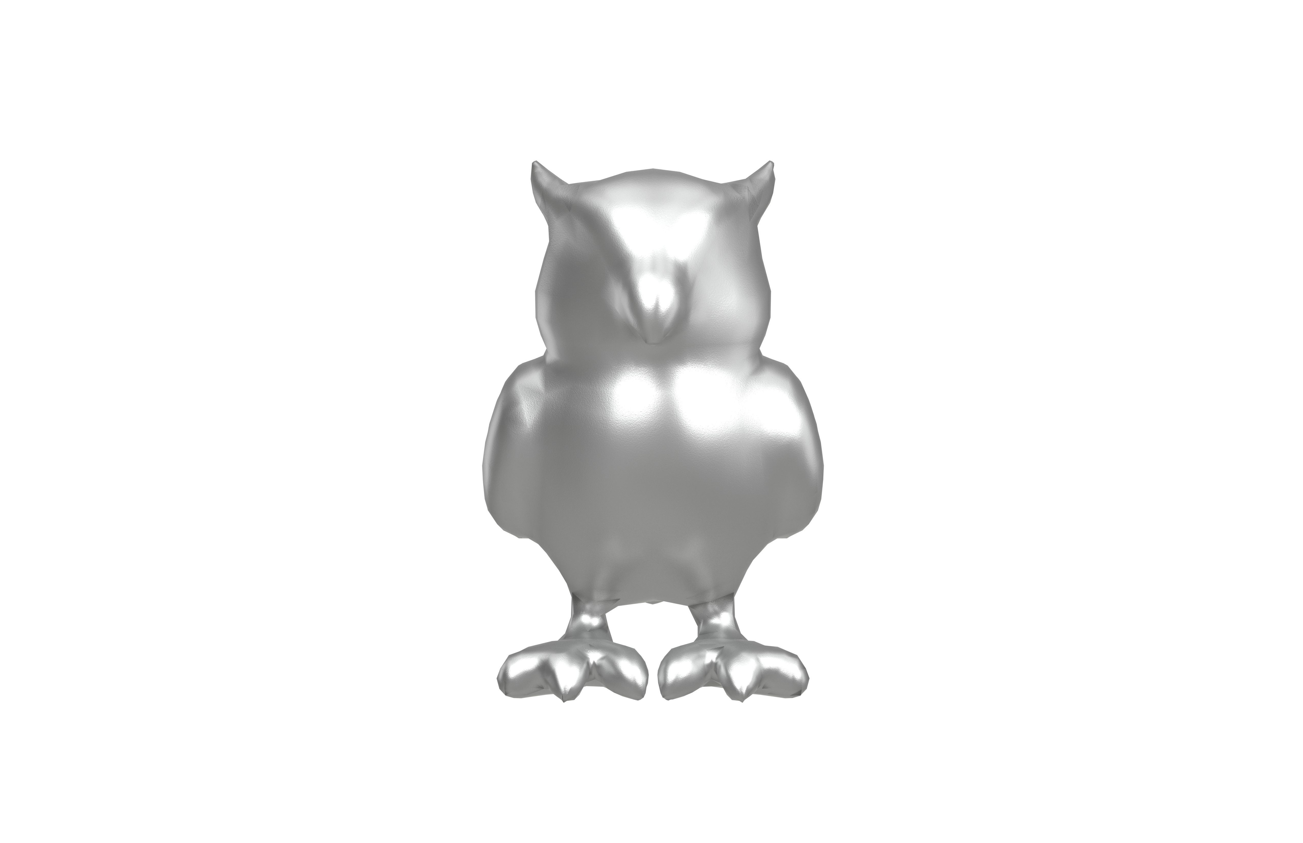 Owl Statue v1 005 Low-poly 3D model_1