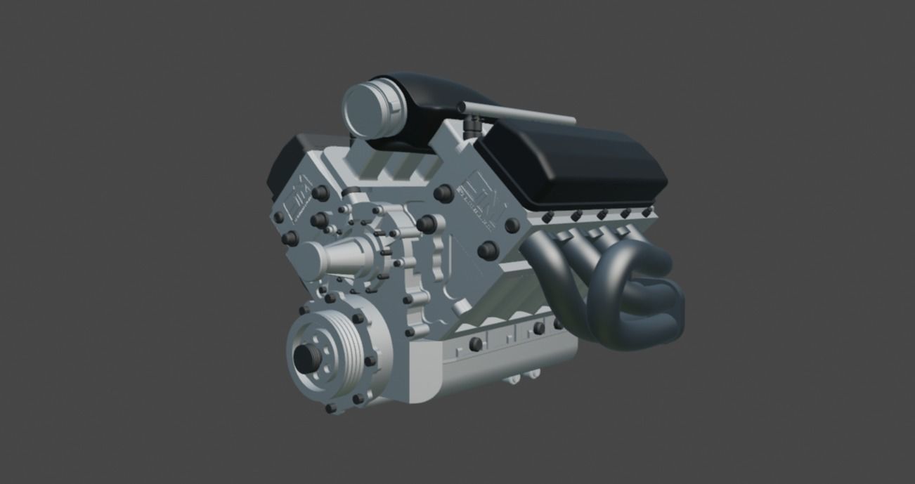 Steve Morris Engines SMX Engine for Scale Models 1 to 24 Scale 3D print model_2