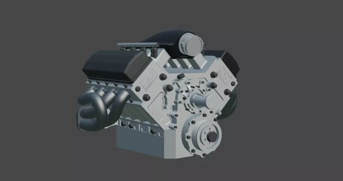 Steve Morris Engines SMX Engine for Scale Models 1 to 24 Scale 3D print model_0