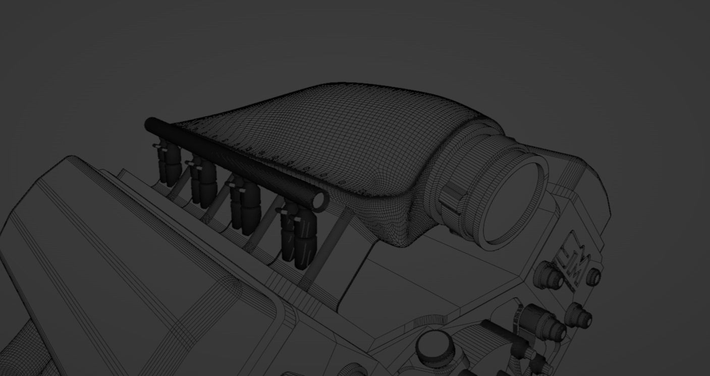 Steve Morris Engines SMX Engine for Scale Models 1 to 24 Scale 3D print model_11
