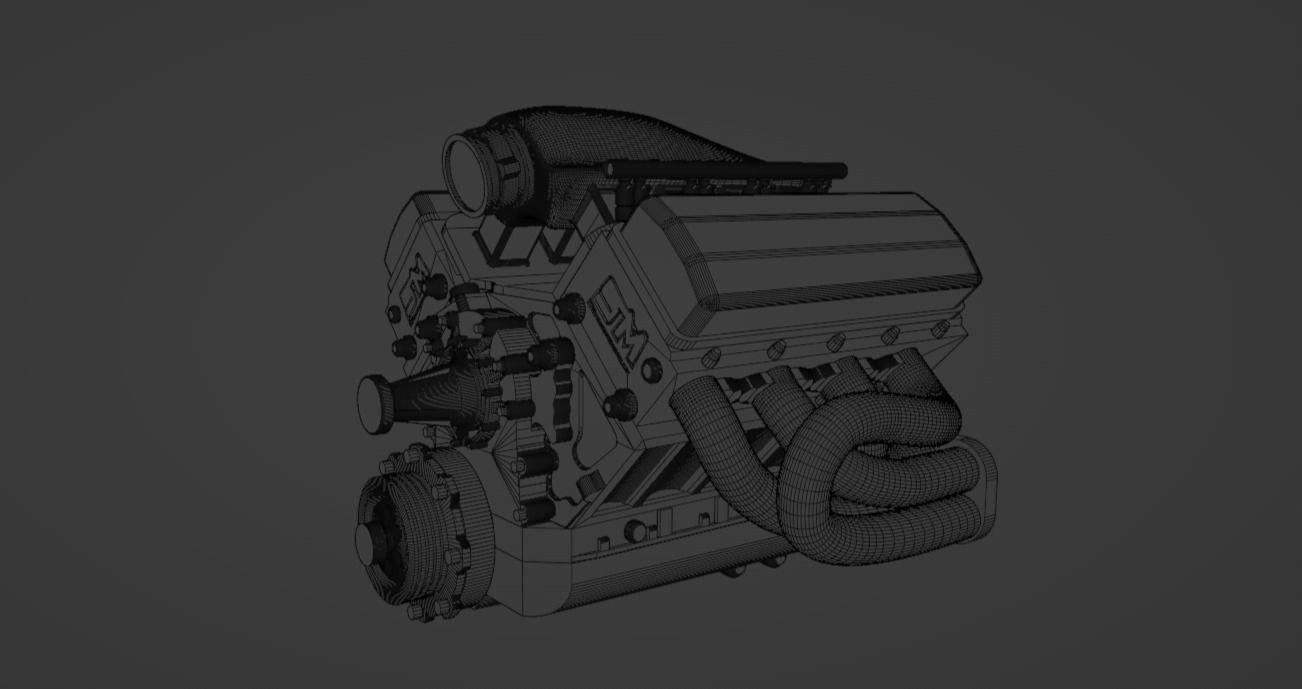 Steve Morris Engines SMX Engine for Scale Models 1 to 24 Scale 3D print model_9