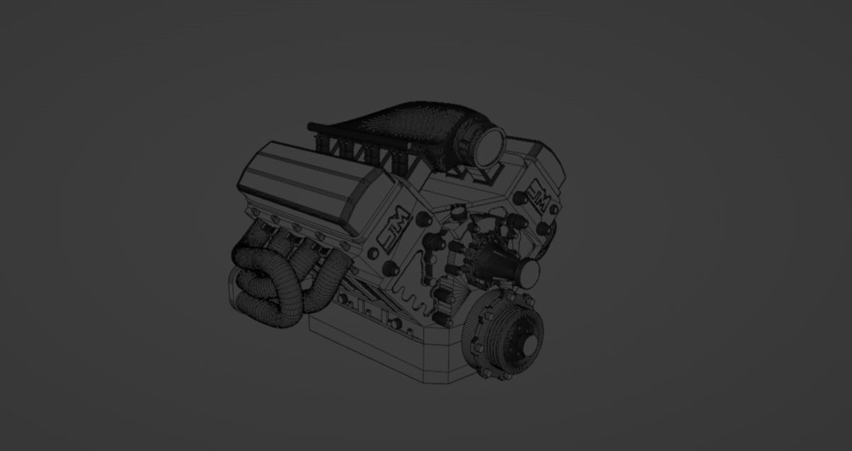 Steve Morris Engines SMX Engine for Scale Models 1 to 24 Scale 3D print model_7