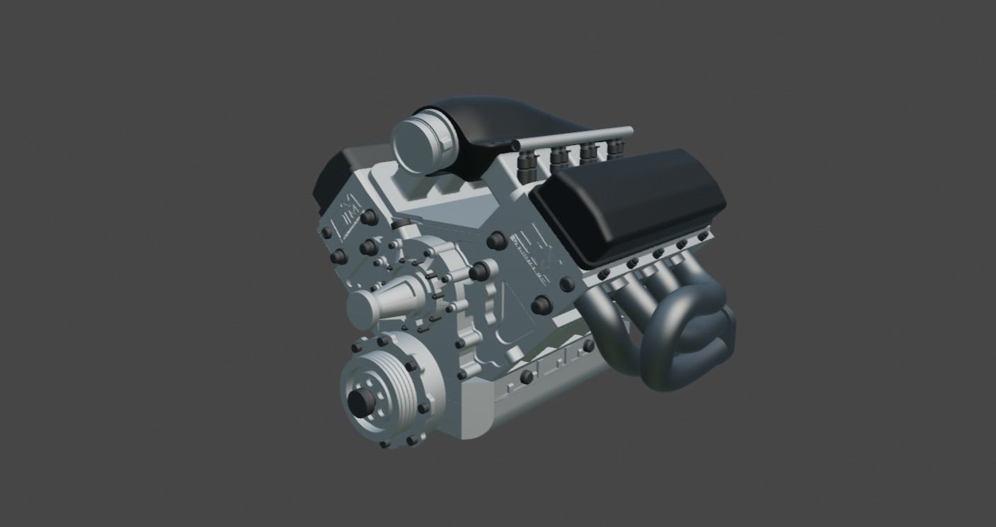 Steve Morris Engines SMX Engine for Scale Models 1 to 24 Scale 3D print model_5