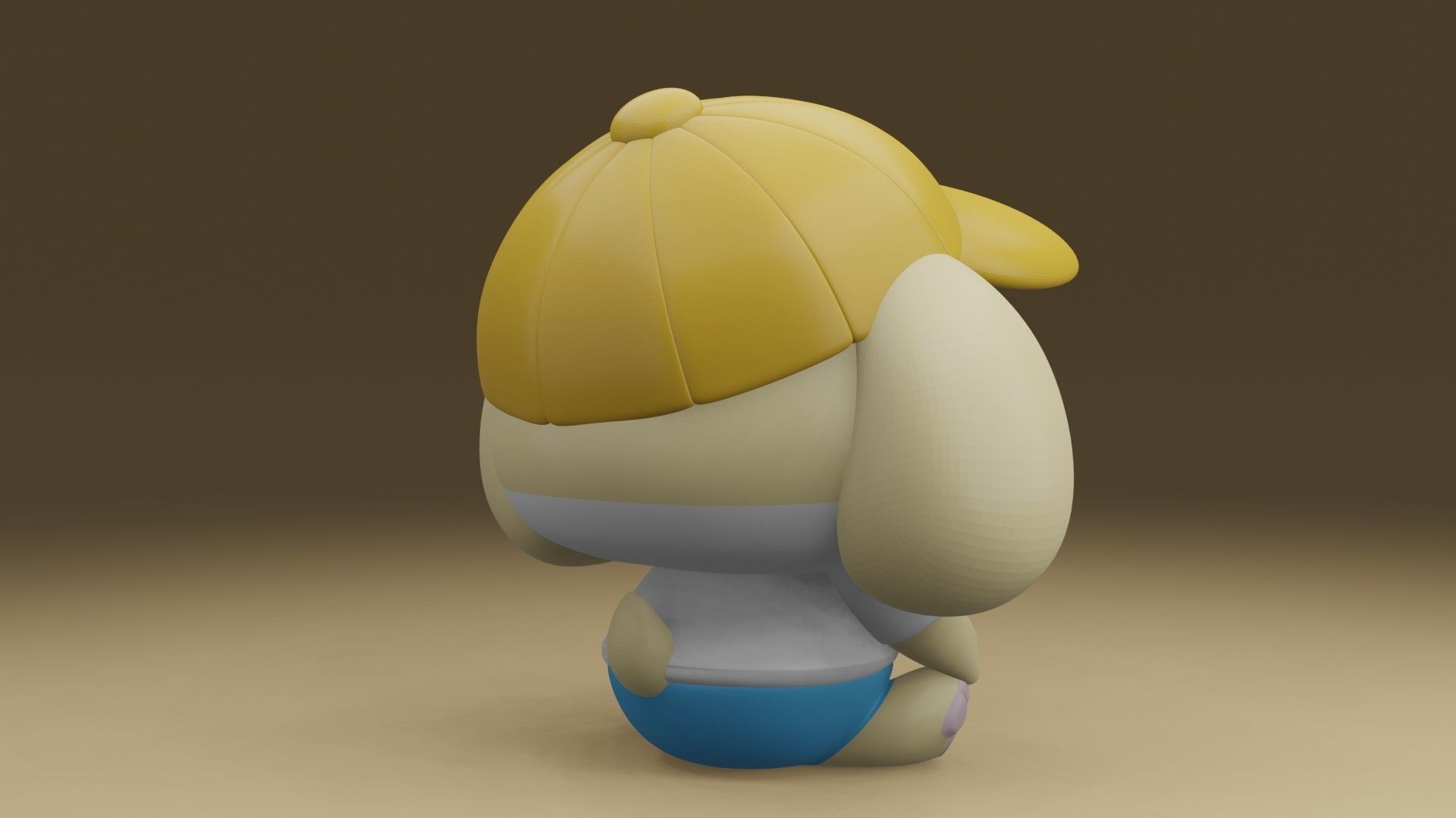 cute dog 3D print model_10