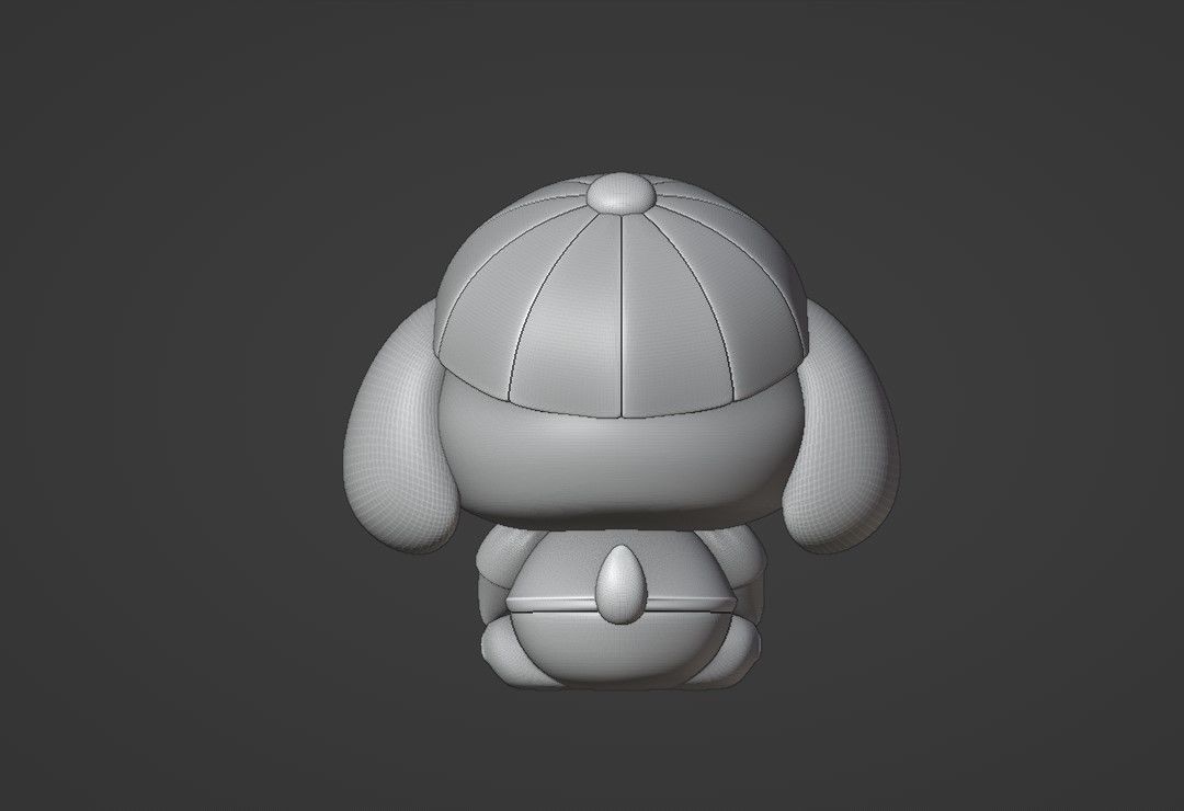 cute dog 3D print model_4