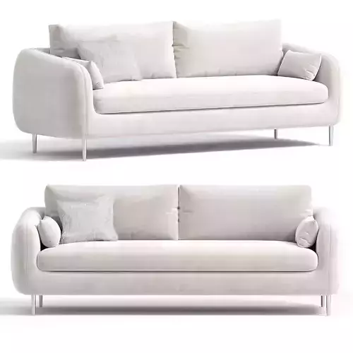Bailee Grey Flannelette Sofa