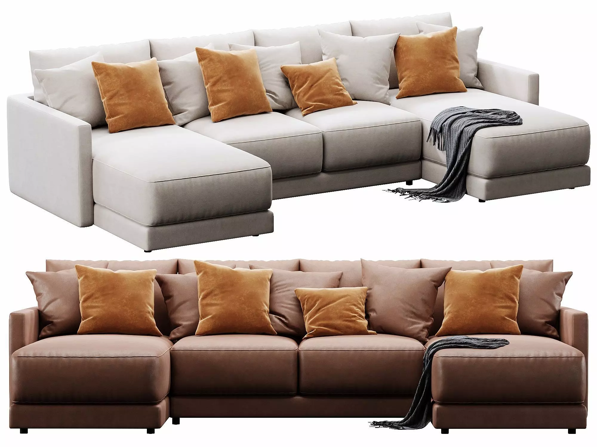 Crate and Barrel Gather sofa 3 3D model