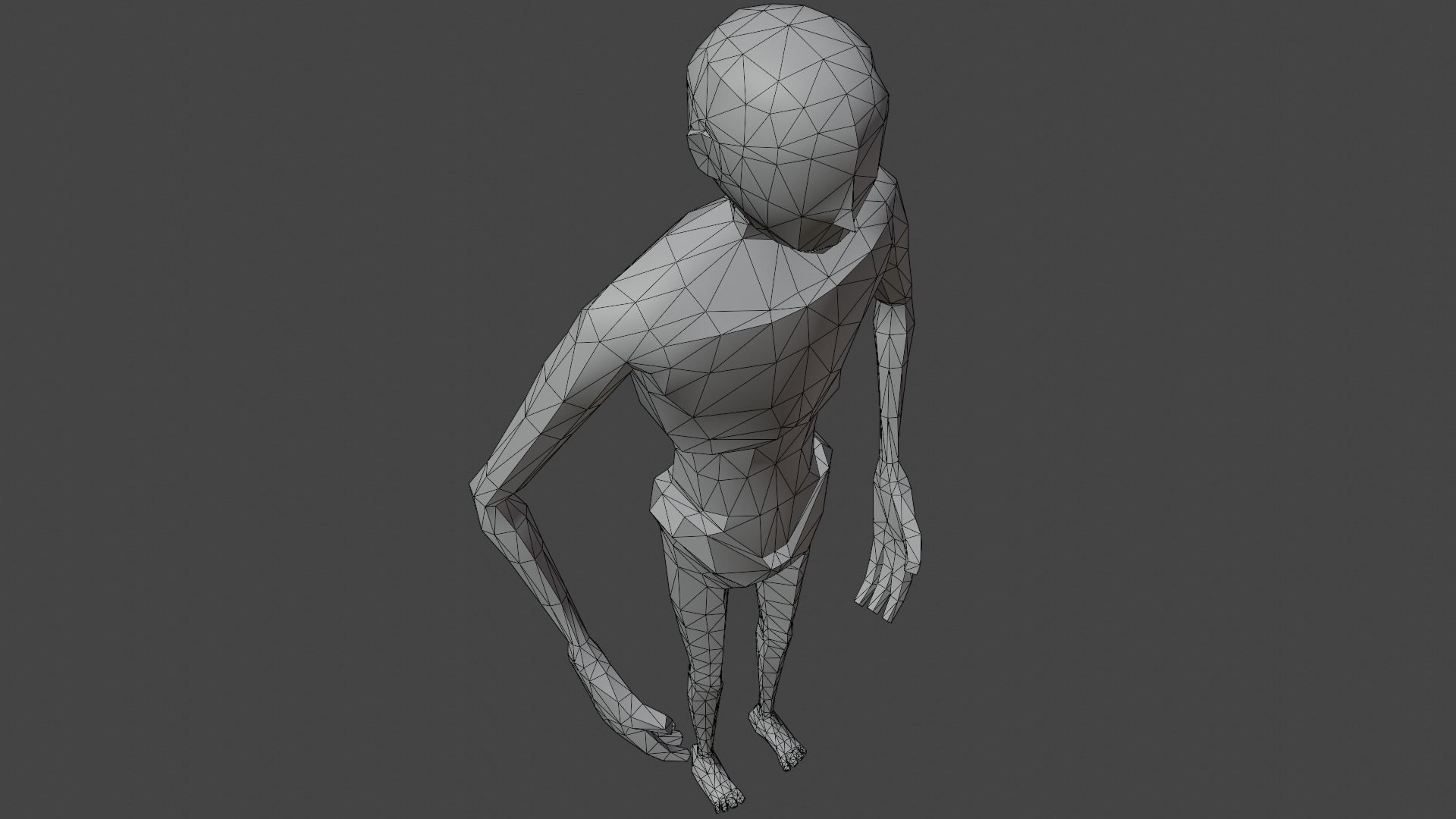 LowPoly SCP-096 Low-poly 3D model_7
