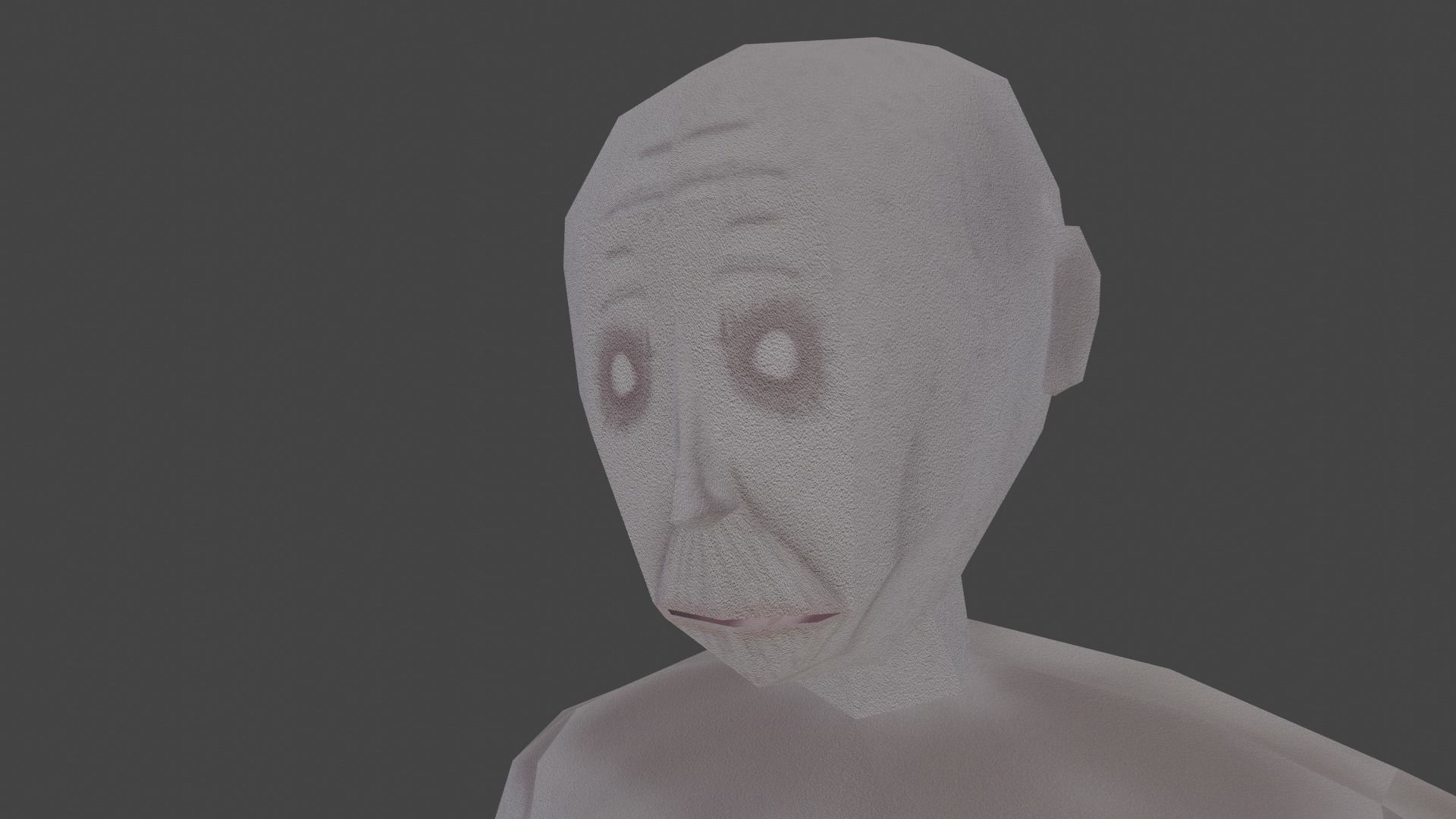 LowPoly SCP-096 Low-poly 3D model_17