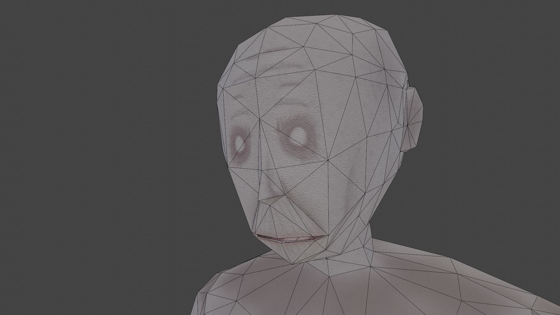 LowPoly SCP-096 Low-poly 3D model_16