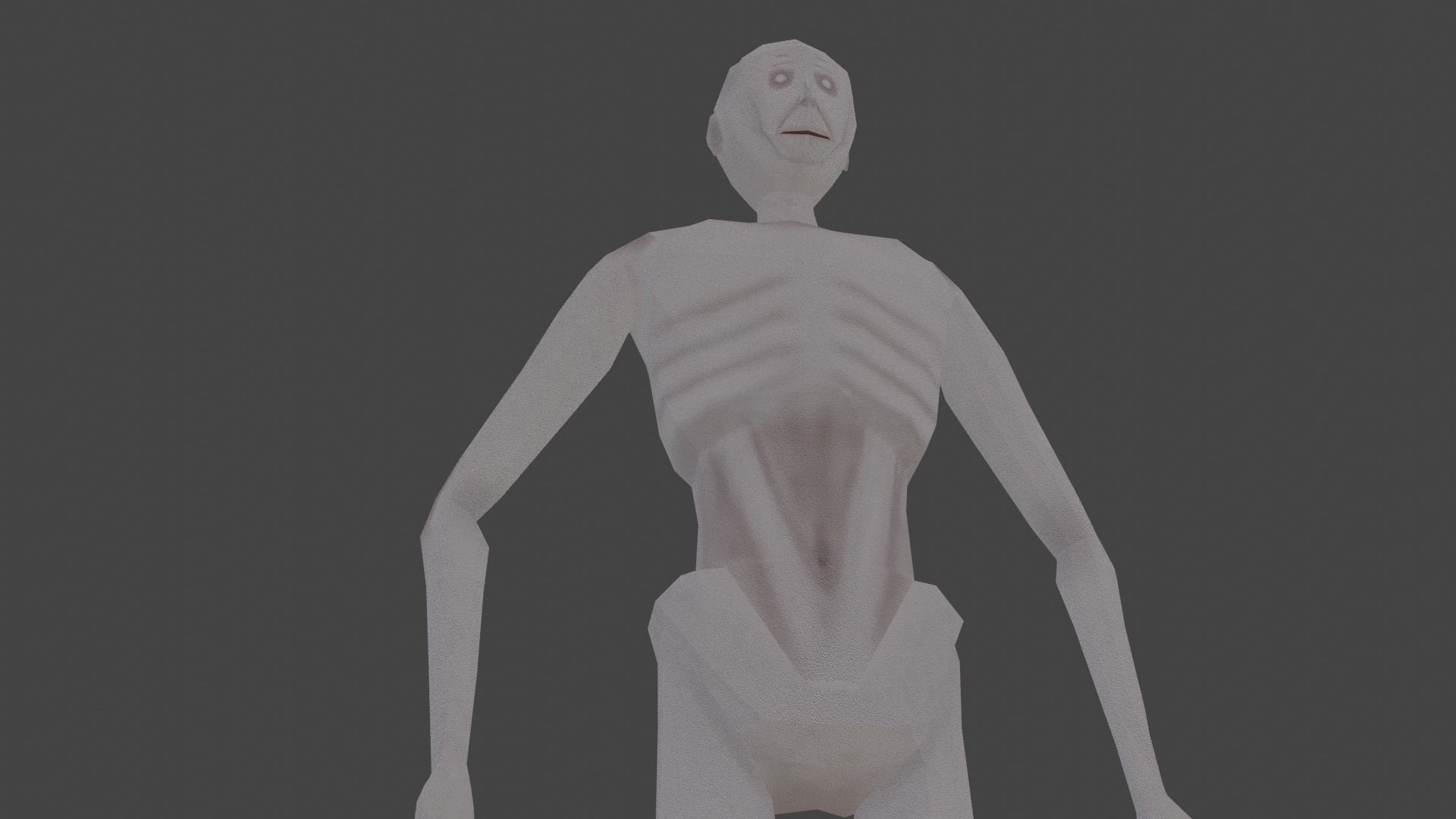 LowPoly SCP-096 Low-poly 3D model_13