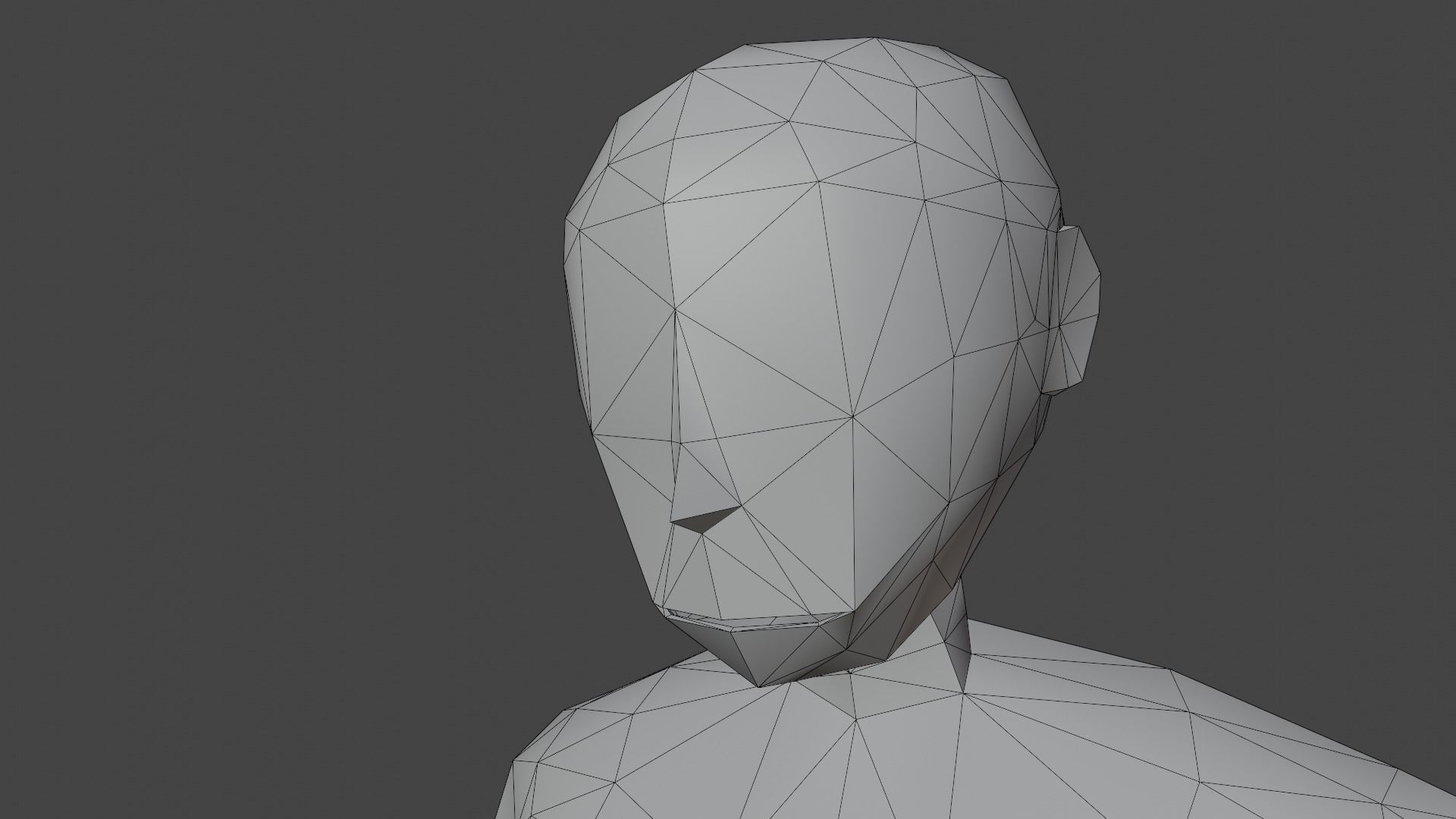 LowPoly SCP-096 Low-poly 3D model_15