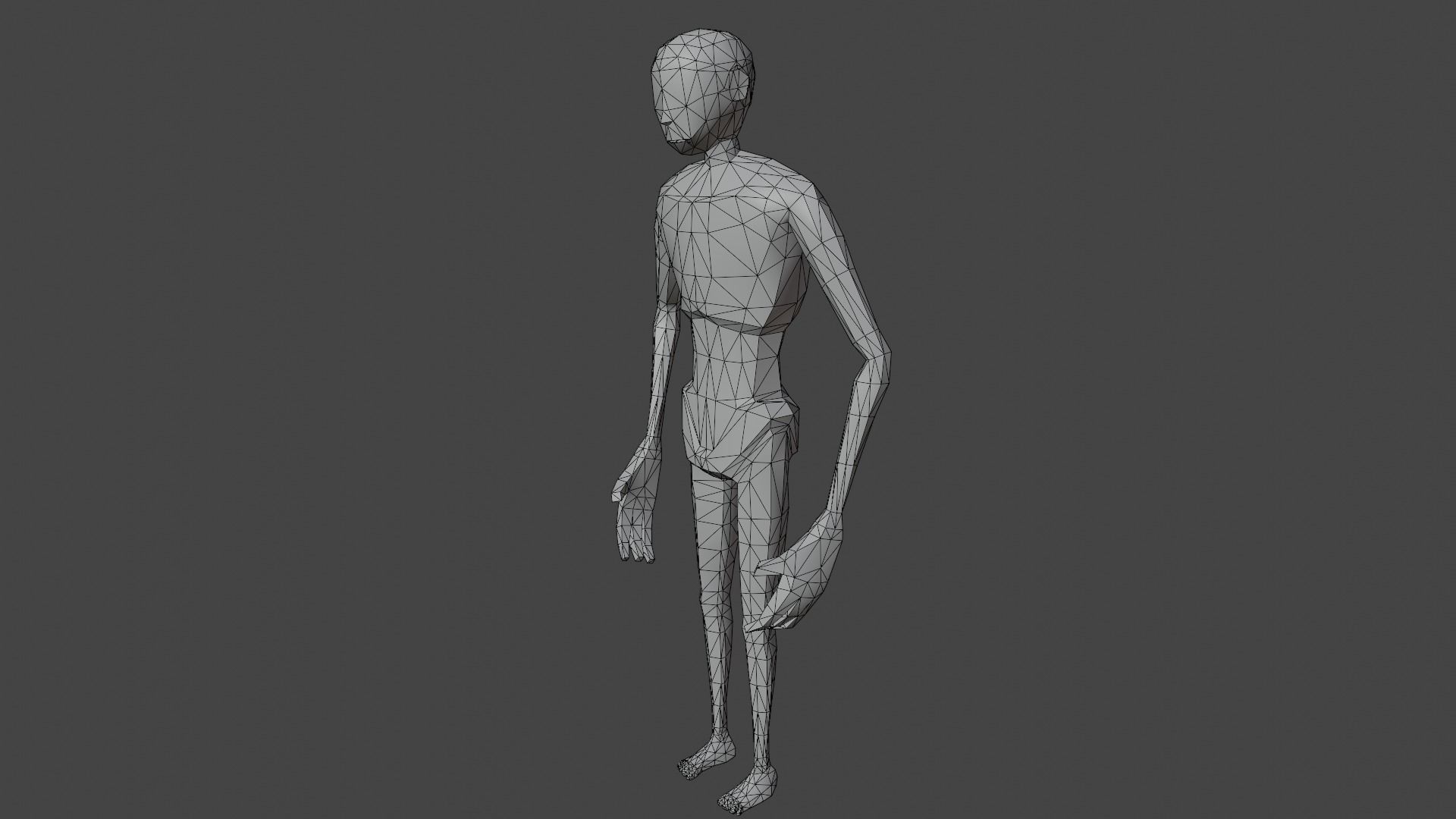 LowPoly SCP-096 Low-poly 3D model_3