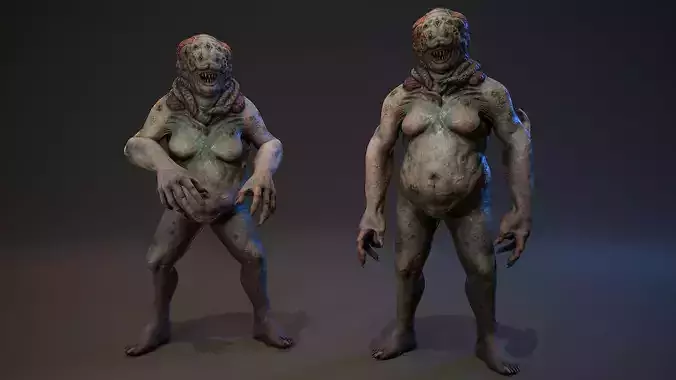 Mutant Monster 8 Low-poly 3D model