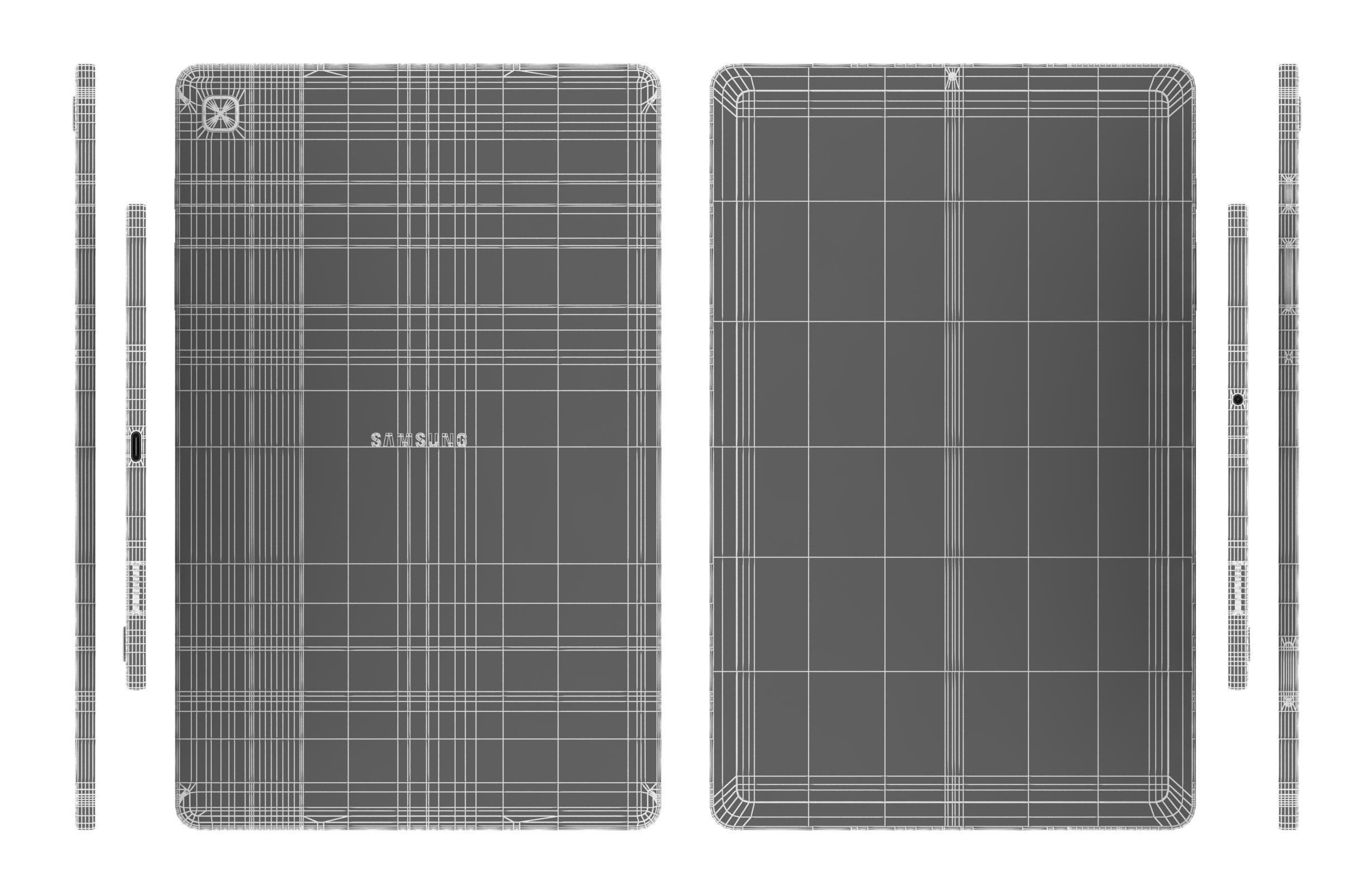 Samsung Galaxy Tab S6 Lite 2024 All Colors 3D model_31