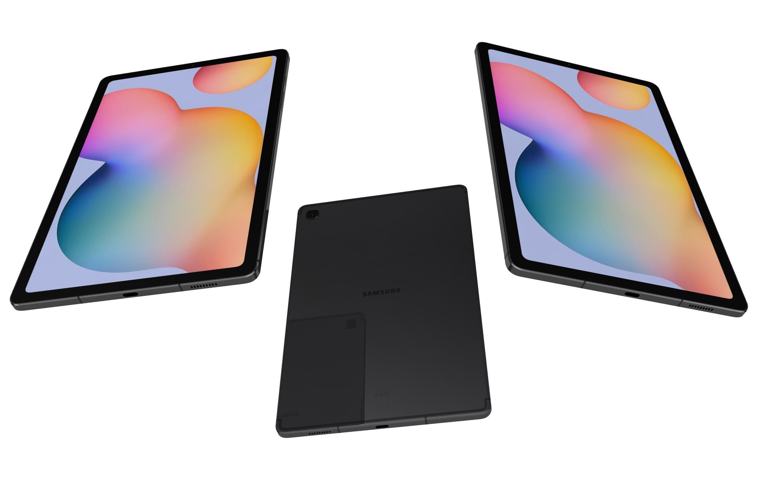 Samsung Galaxy Tab S6 Lite 2024 All Colors 3D model_3