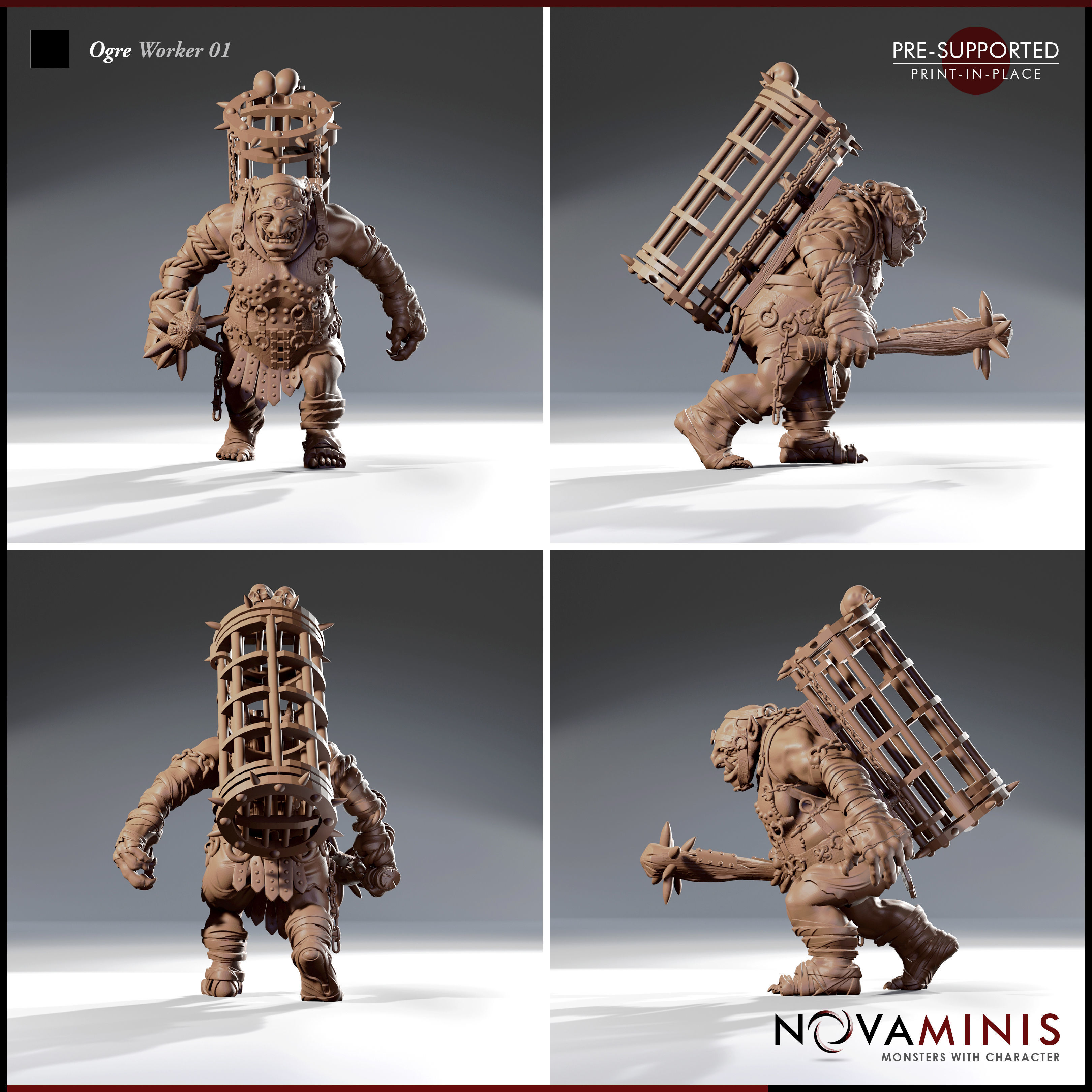 Ogre Worker 01 3D print model_2