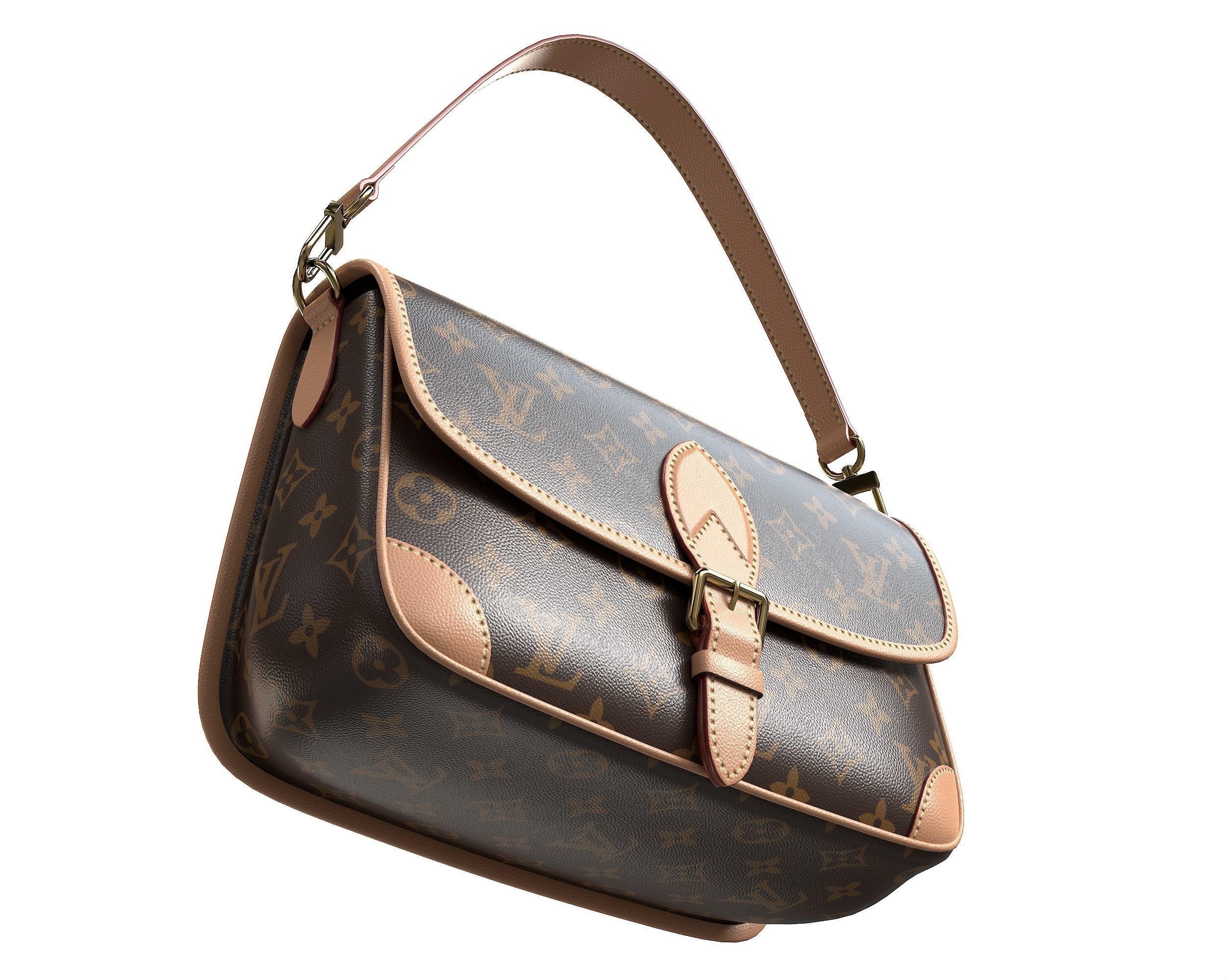 Louis Vuitton LV Diane Bag 3D Model Collection_8