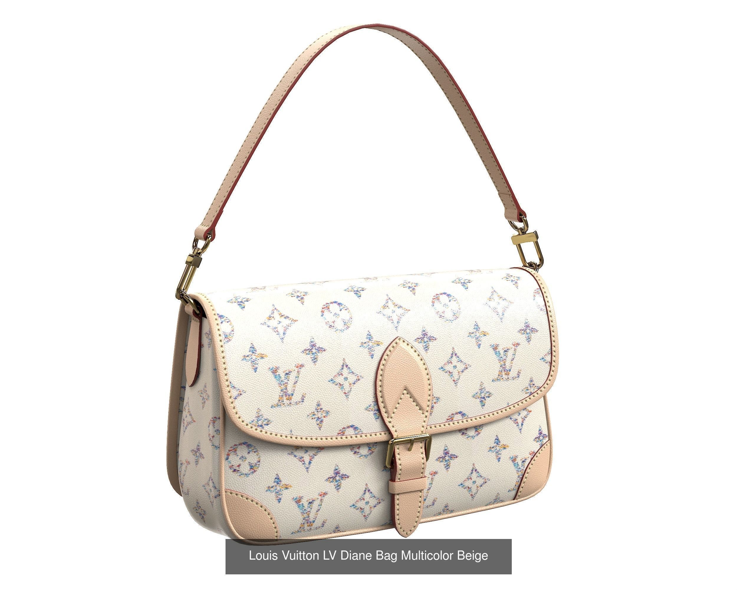 Louis Vuitton LV Diane Bag 3D Model Collection_5