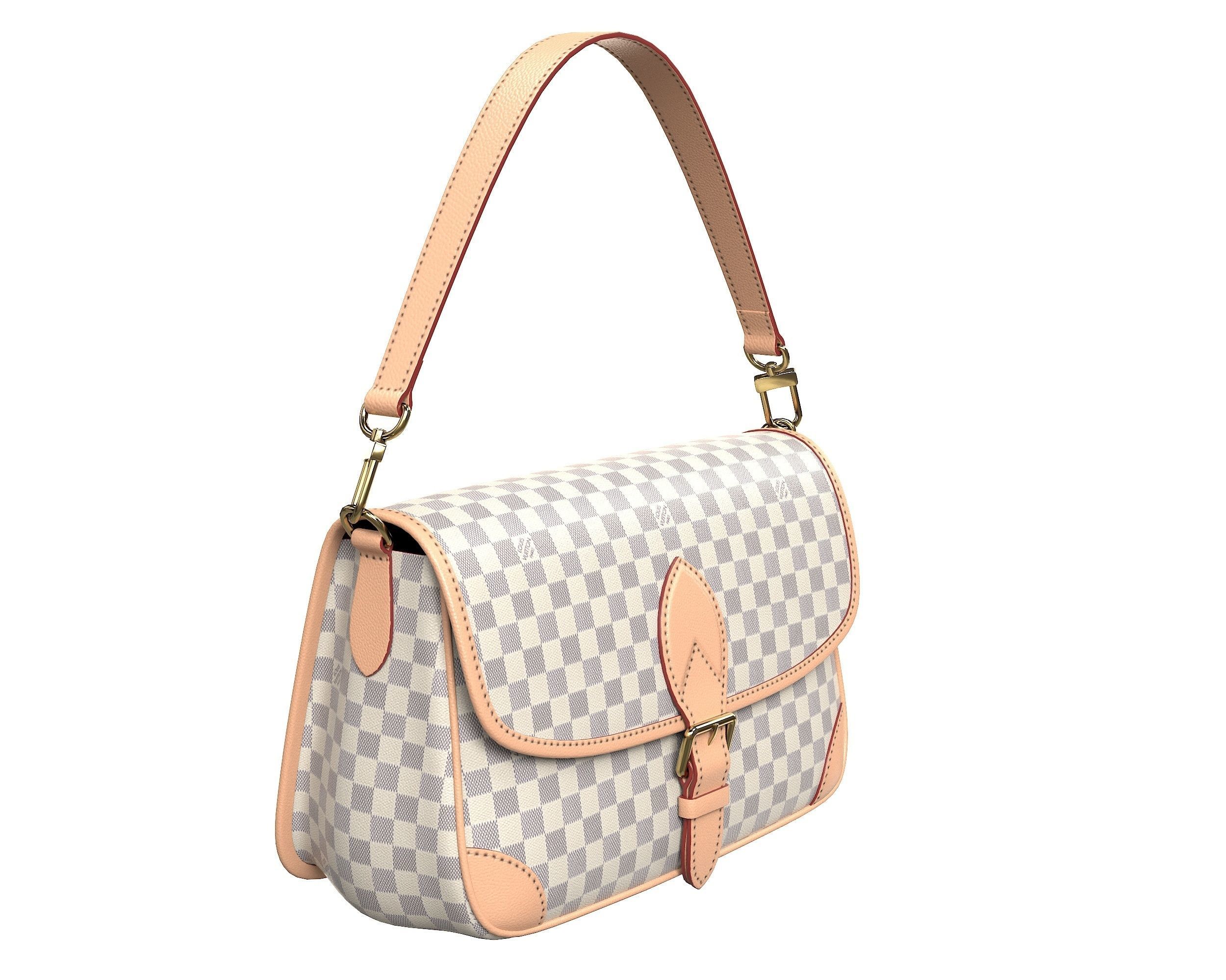 Louis Vuitton LV Diane Bag 3D Model Collection_11