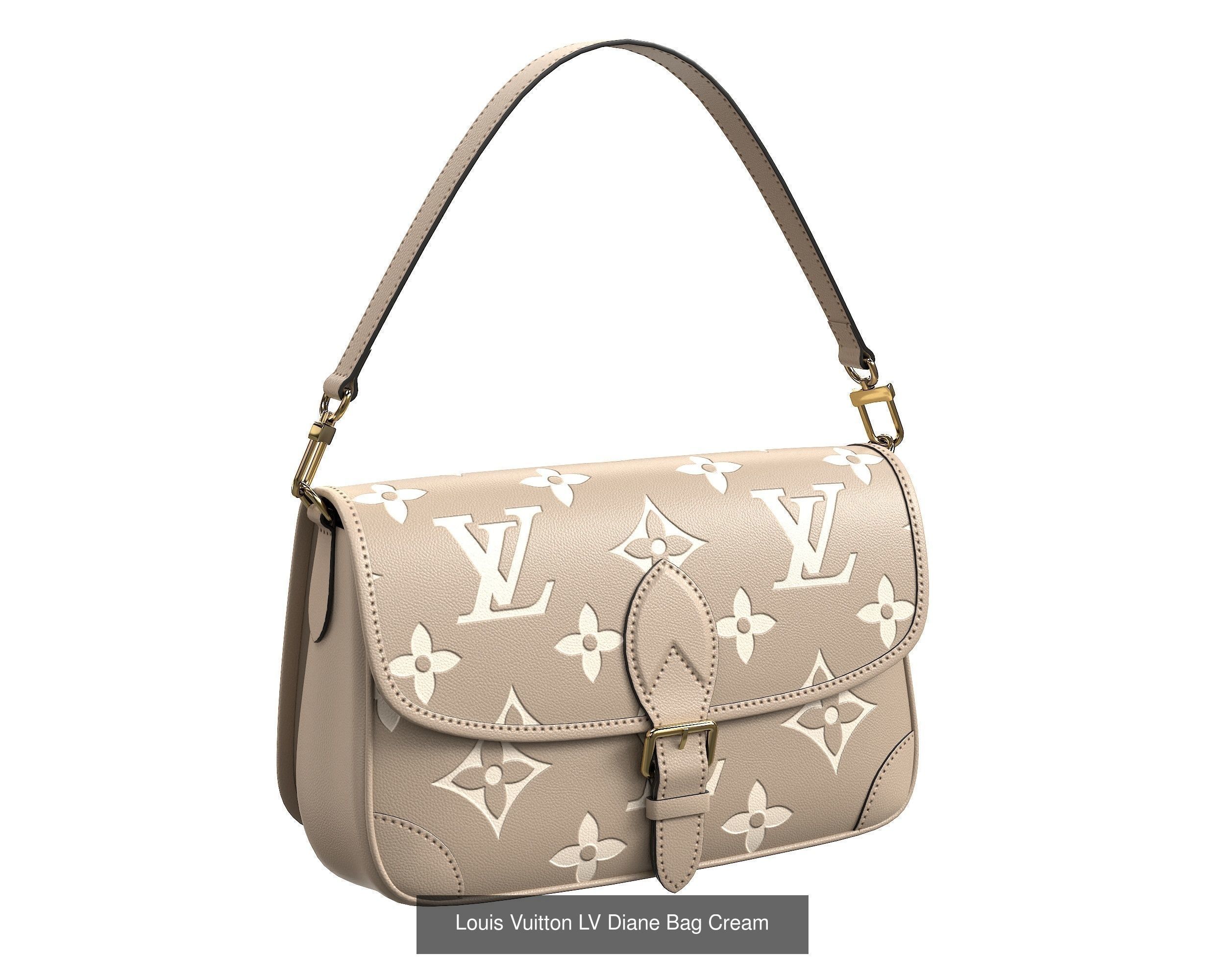 Louis Vuitton LV Diane Bag 3D Model Collection_2