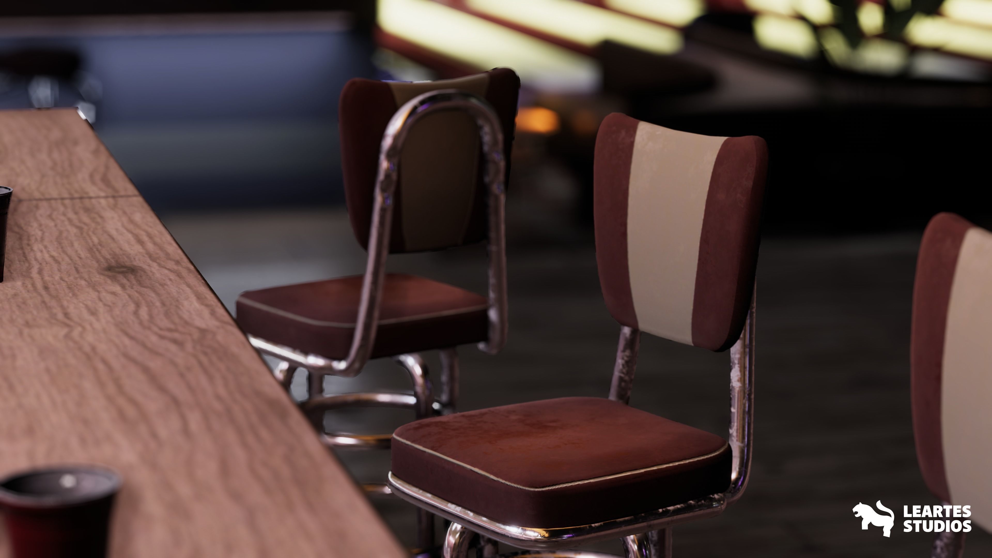 Bowling Alley Environment Low-poly 3D model_15