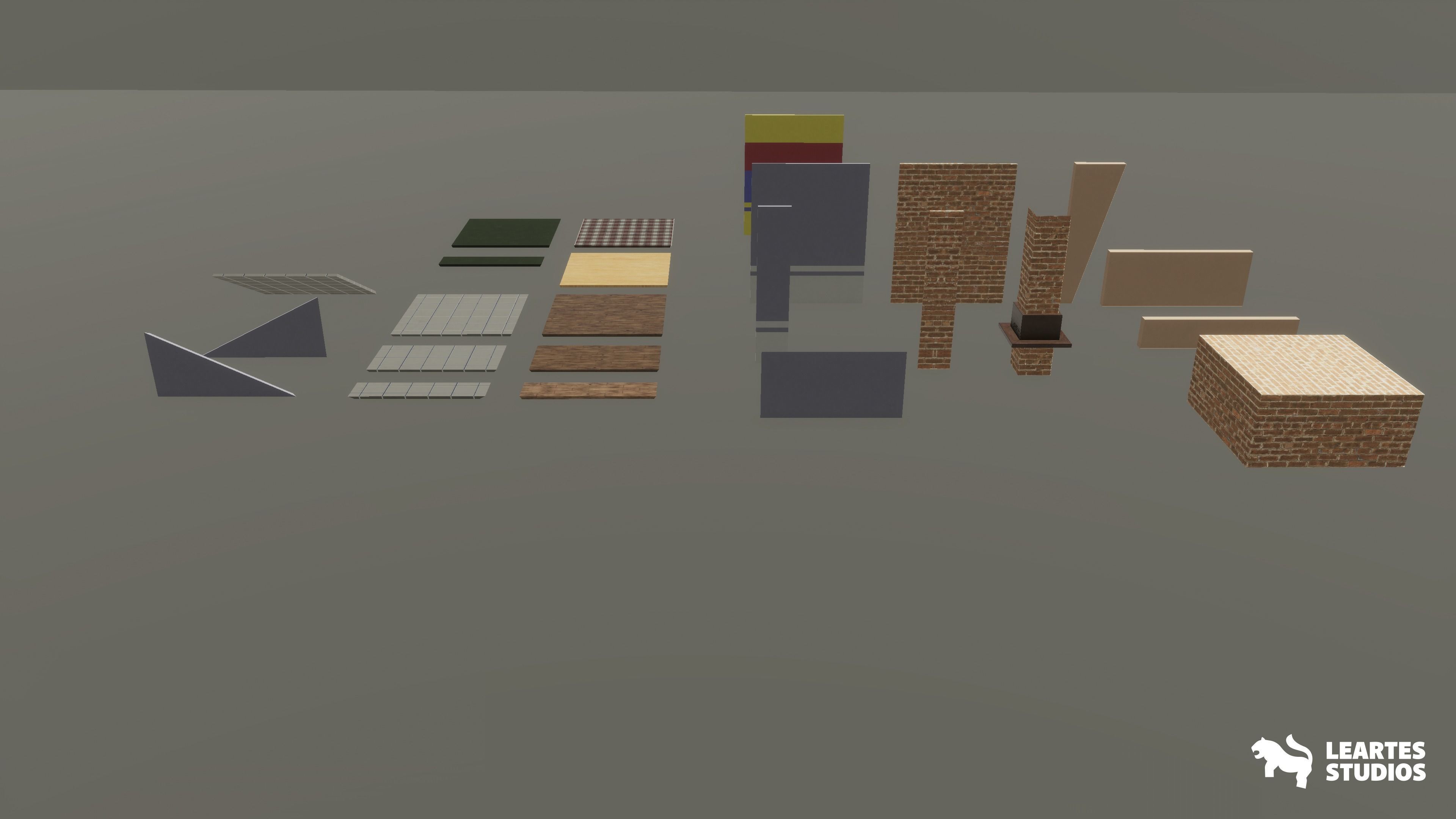 Bowling Alley Environment Low-poly 3D model_6