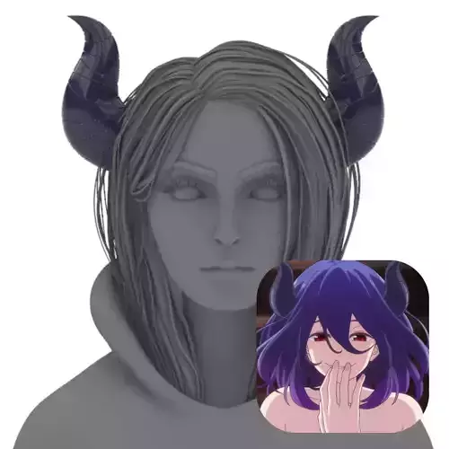 Vermeil in Gold Vermeil Horns  3D print model