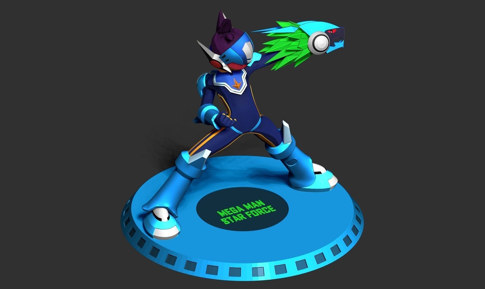 Mega Man Star Force 3D print model_17